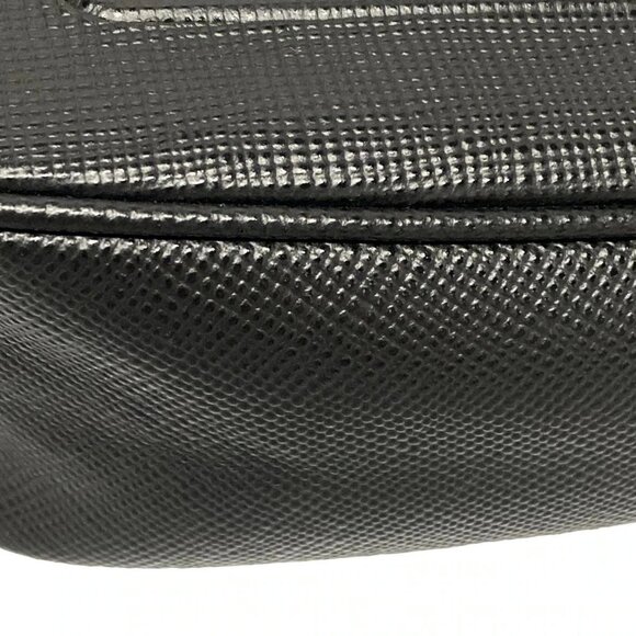 Auth PRADA - 2NE054 Black Saffiano Leather Clutch Bag - Picture 7 of 16